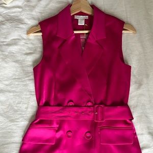 House of Harlow in Valentino Pink Blazer Dress/Top